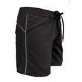 Women's Side Piping Board Short - Black